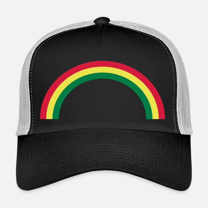Regenbogen, Rainbow, 3farbig Trucker Cap