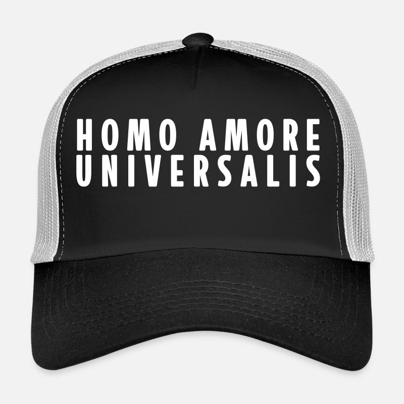 Homo Amore Universalis - Trucker Cap - Schwarz/Steingrau