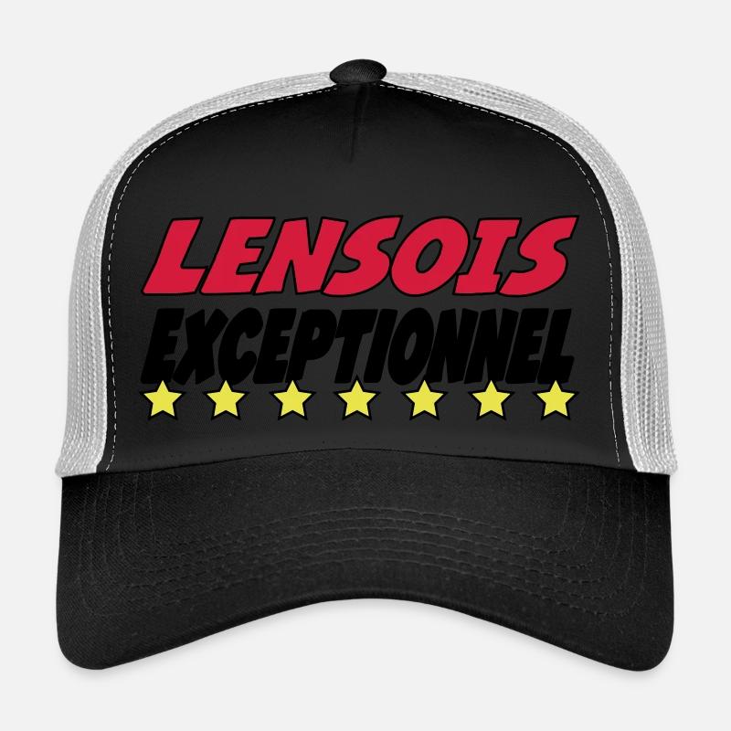 Lensois exceptionnel - Casquette trucker  - noir/gris pierre