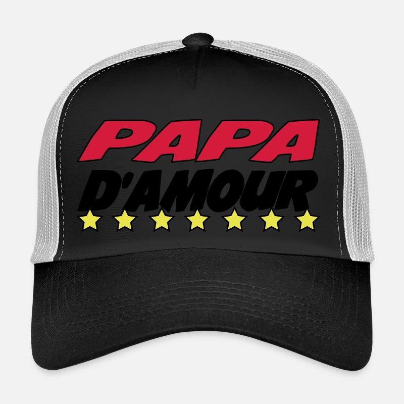 LOVE DAD - Trucker Cap - black/stone grey