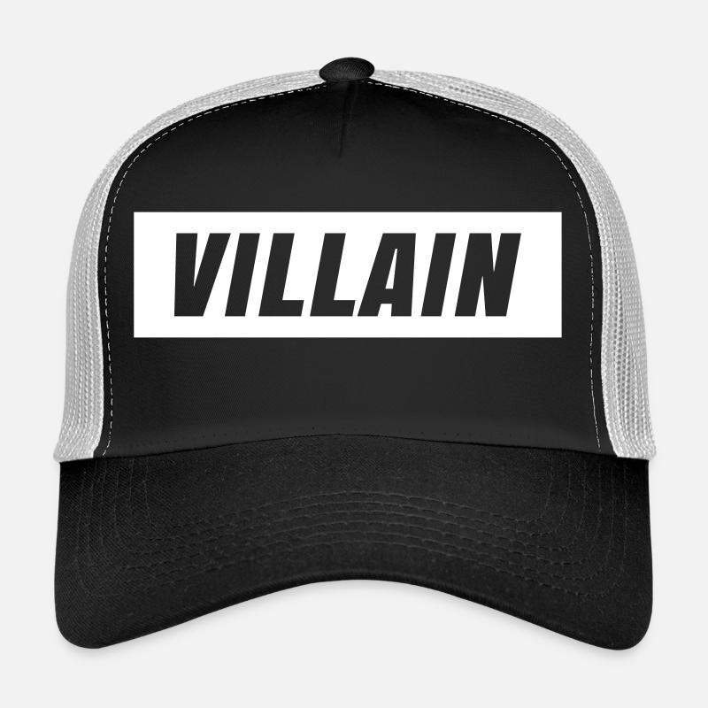 VILLAIN - Trucker Cap - Schwarz/Steingrau