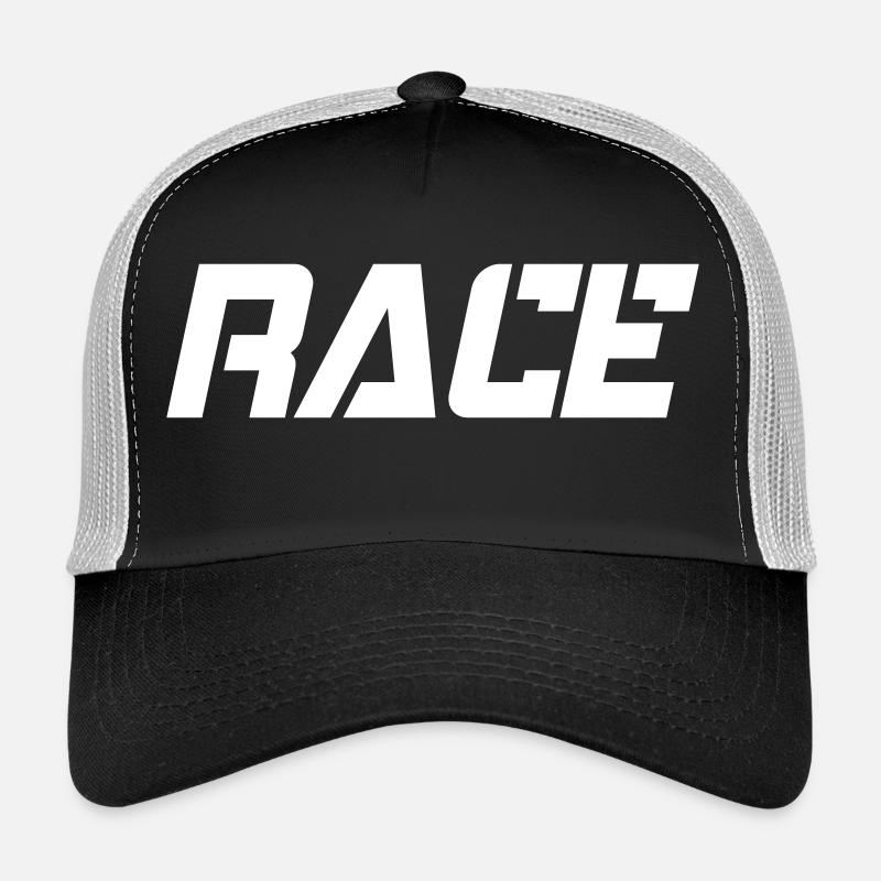 RACE - Trucker Cap - Schwarz/Steingrau