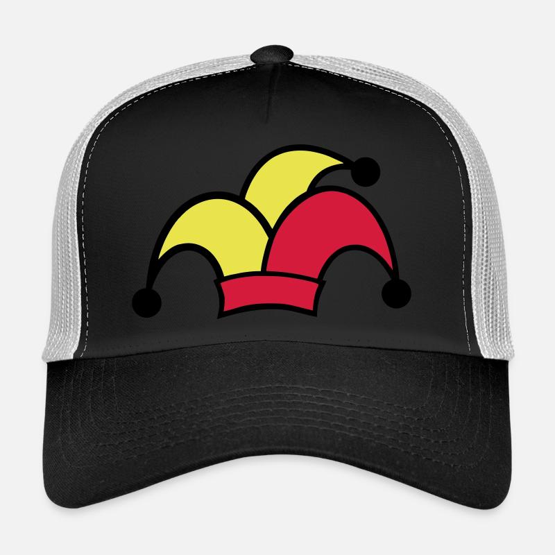 Gaukler, Gauklermütze - Trucker Cap - Schwarz/Steingrau