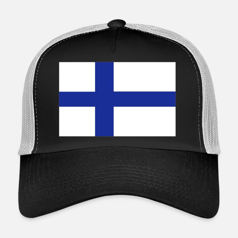 Finland - Trucker Cap - Schwarz/Steingrau