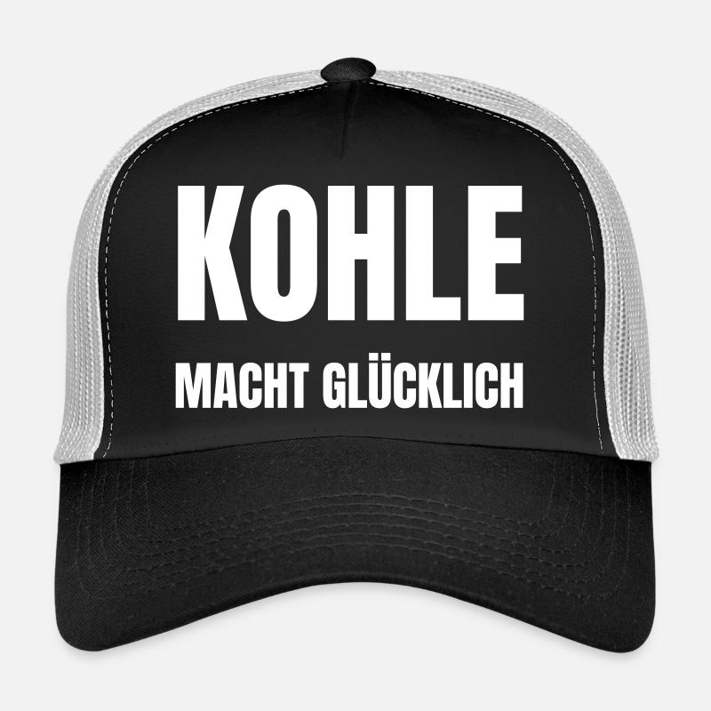 Le charbon rend heureux Casquette trucker 