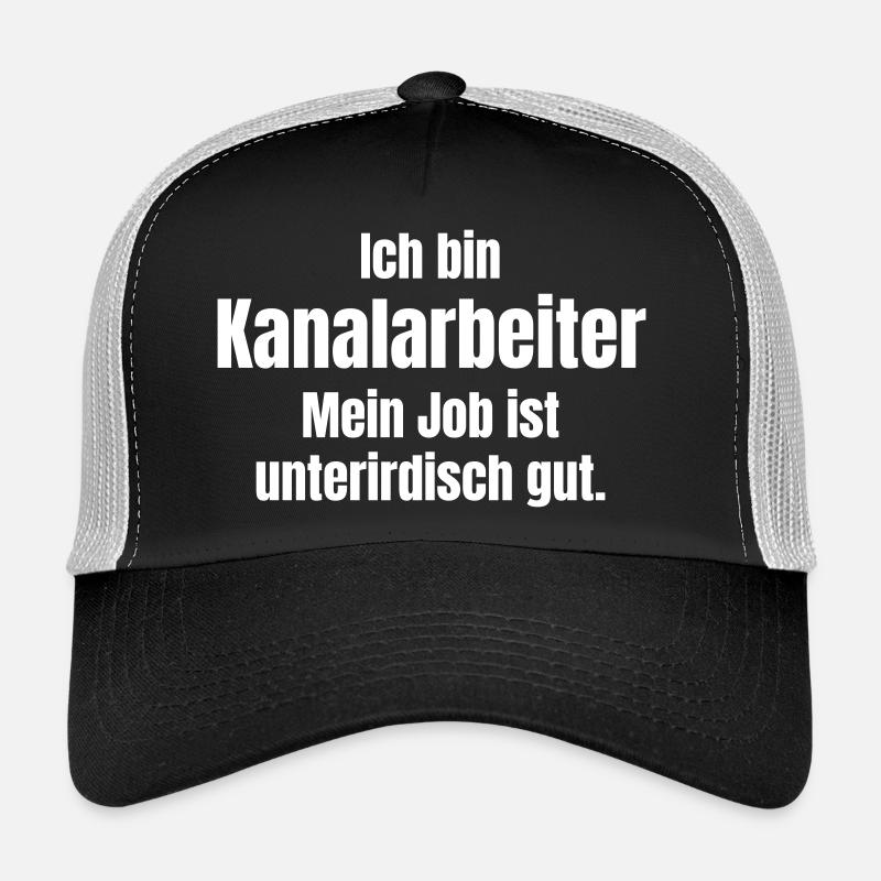 Creuseuse de canaux Casquette trucker 
