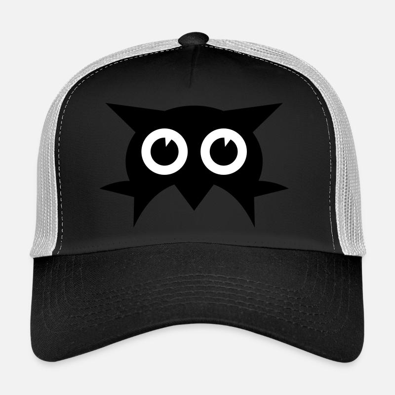 Eule - Trucker Cap - Schwarz/Steingrau