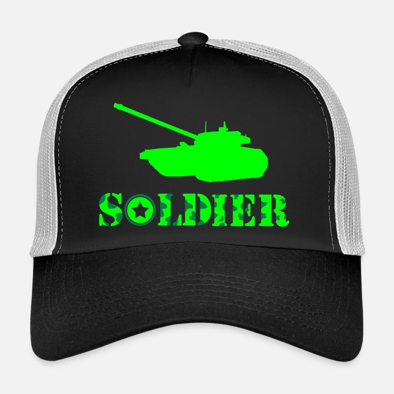 Tank Soldier Trucker Cap