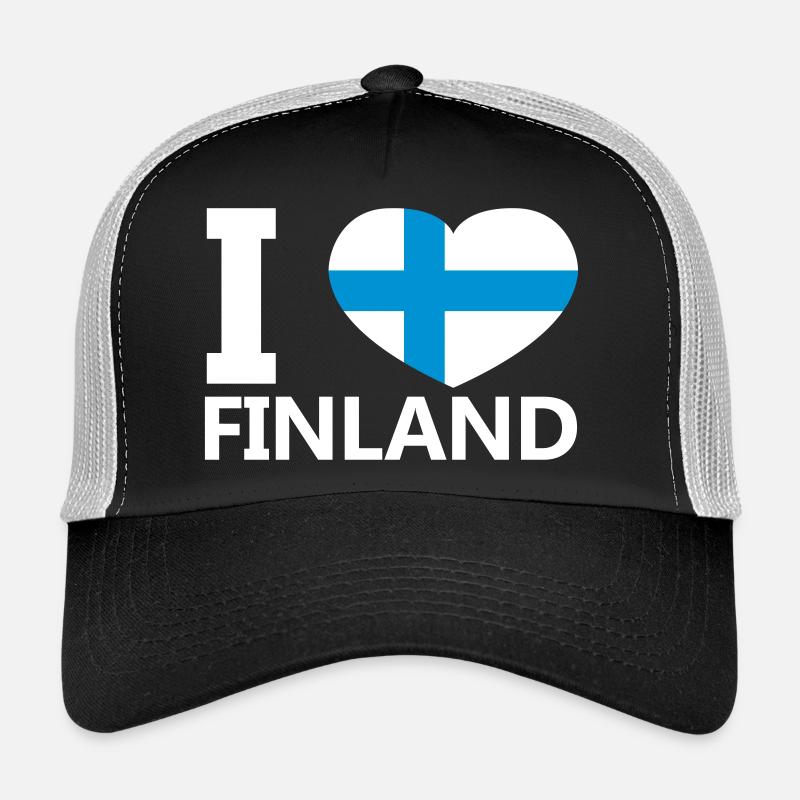 I Love Finland - Trucker Cap - black/stone grey