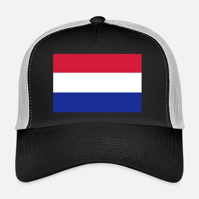 Netherlands flag - Trucker Cap - black/stone grey