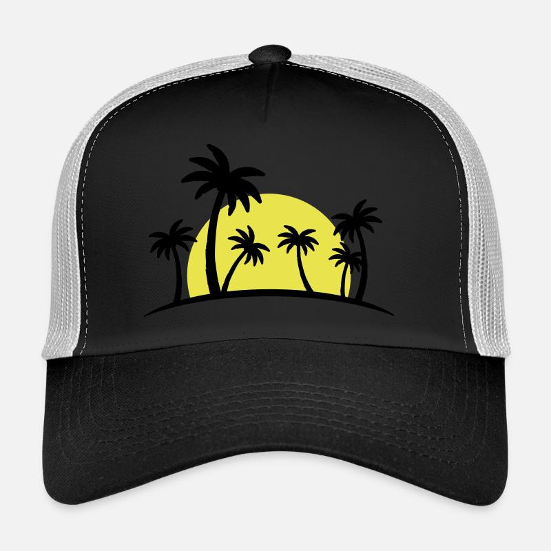 island palm sun Trucker Cap