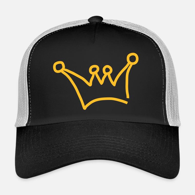 krone - Trucker Cap - Schwarz/Steingrau