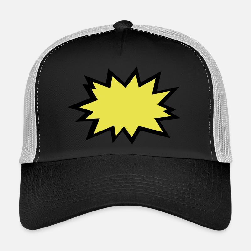 kapow - Trucker Cap - black/stone grey