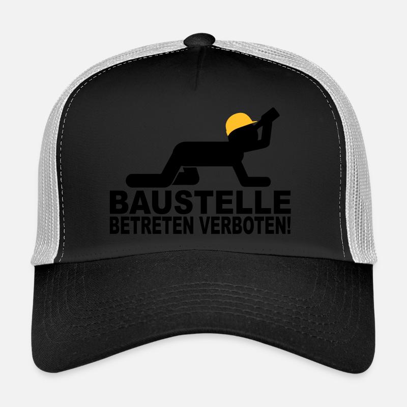 chantier de construction d'entrer interdit Casquette trucker 