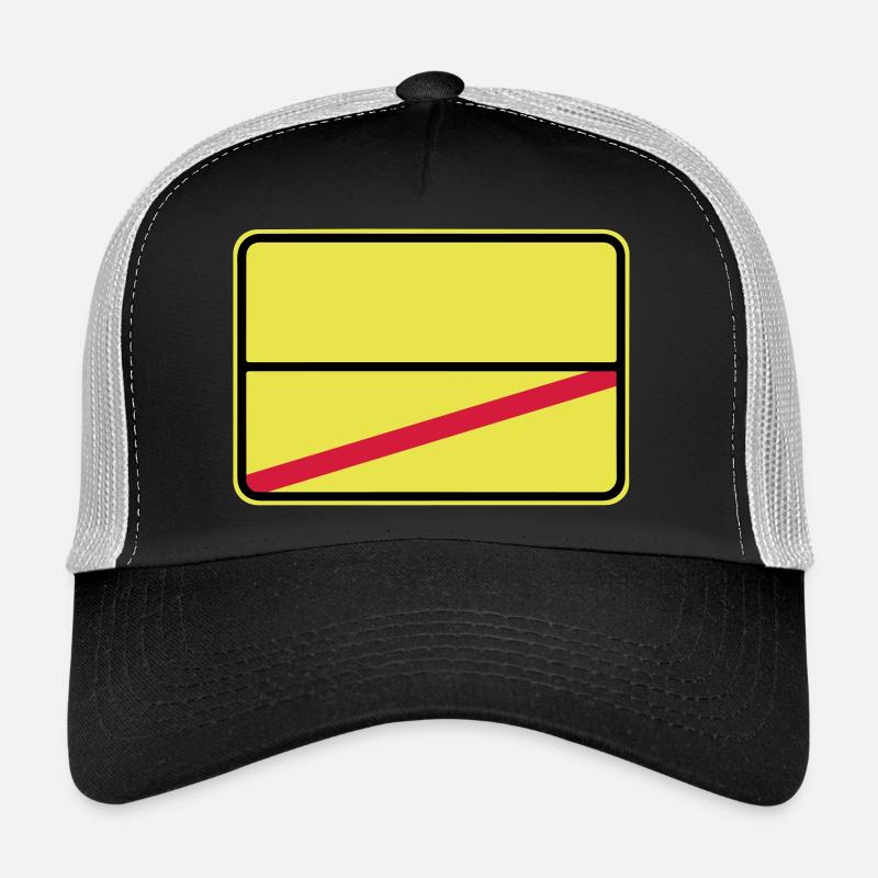 Traffic sign to be personalized with your text Trucker Cap