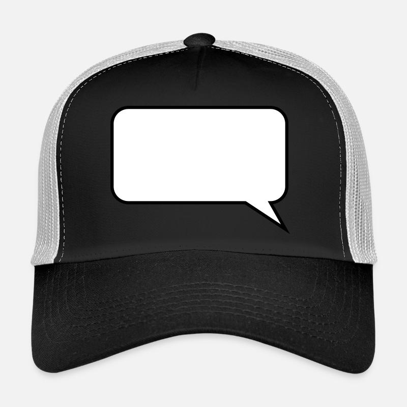 Sprechblase // Comic // Spruch machen // Aussage Trucker Cap