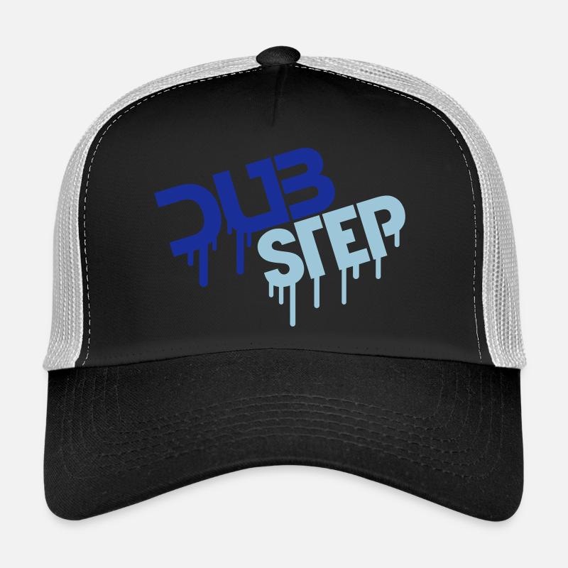 Drop Dub Step Techno Music Party Club Texte Logo Casquette trucker 