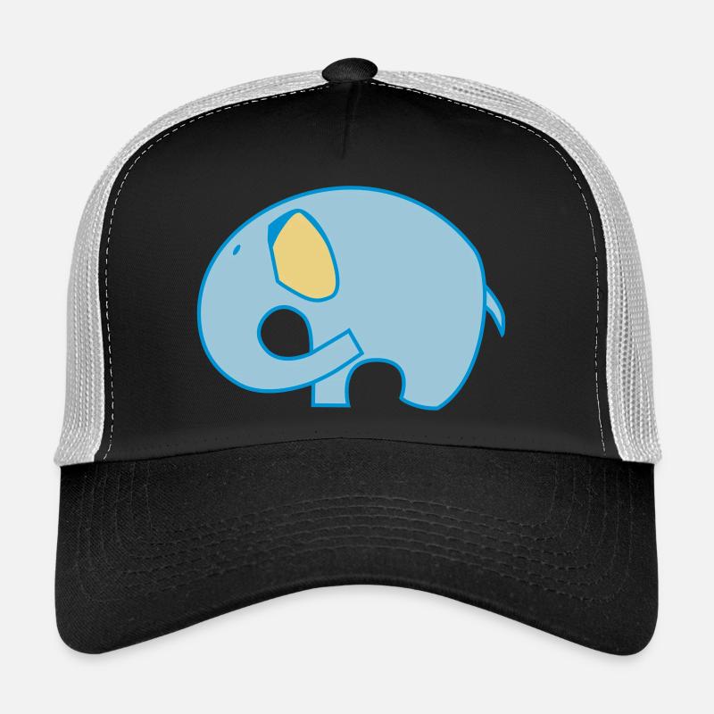 Elefant elephant Logo signet - Trucker Cap - Schwarz/Steingrau