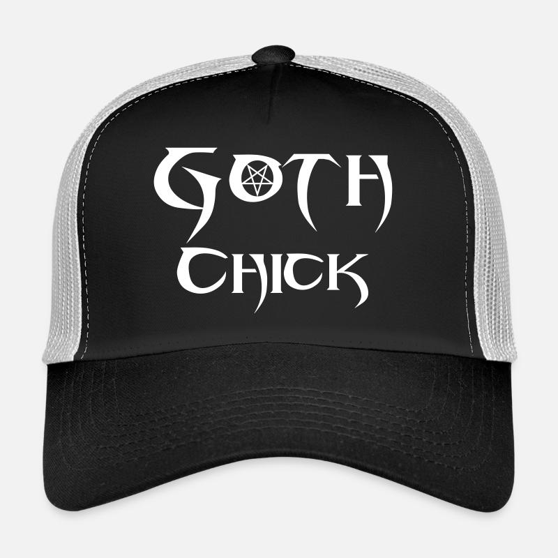 Goth Chick (Vector) - Trucker Cap - Schwarz/Steingrau