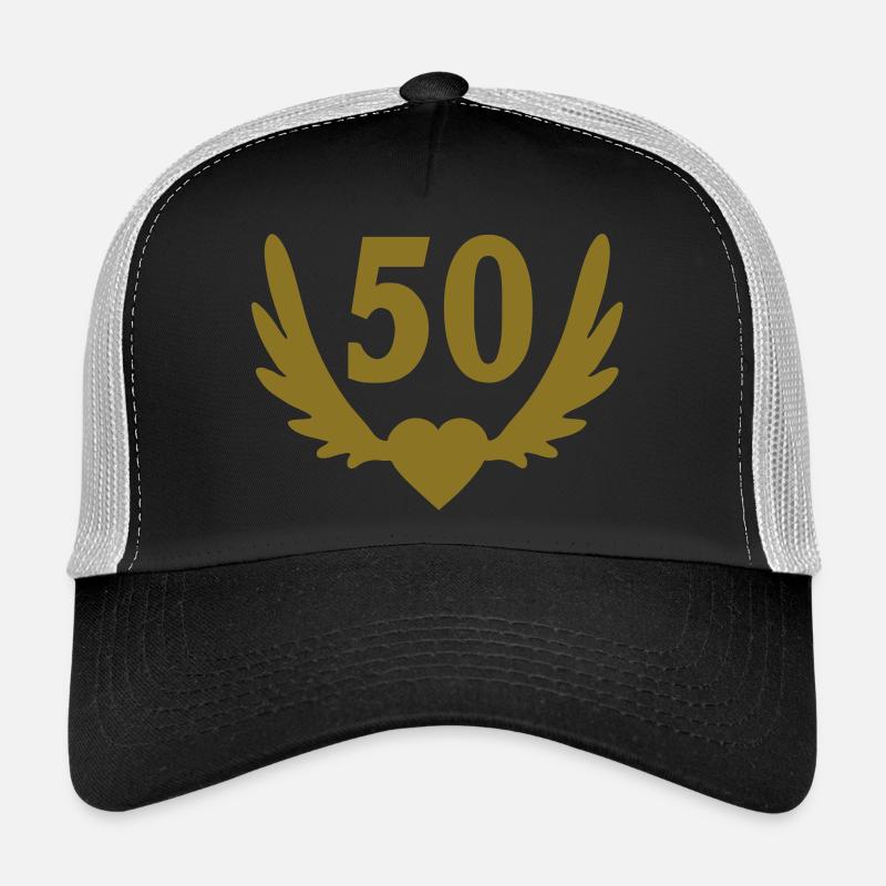 50 Anzahl Herzflügel Trucker Cap