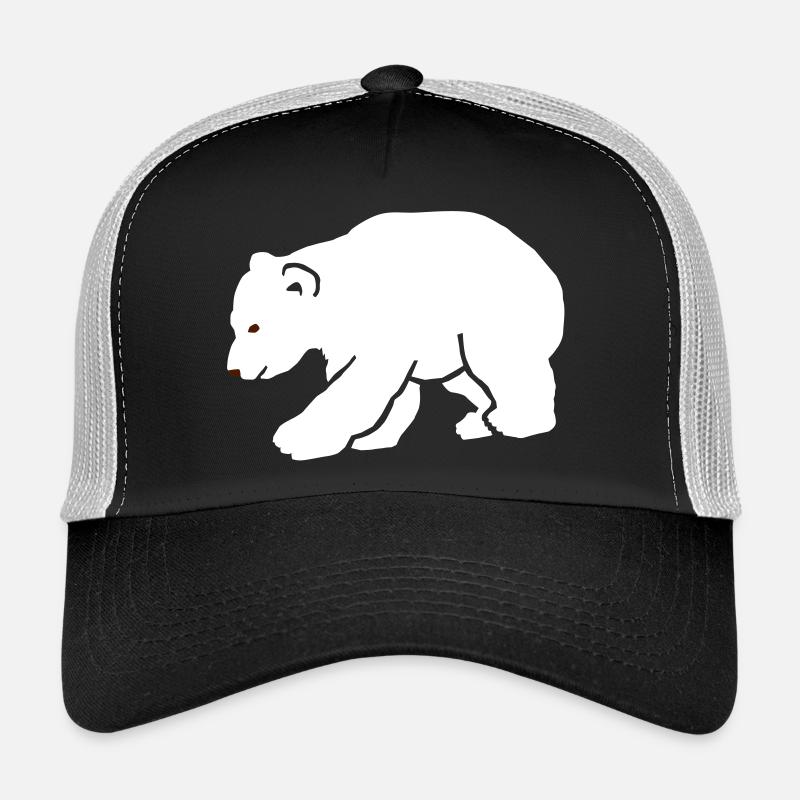 Eisbär Knut Polar - Trucker Cap - Schwarz/Steingrau