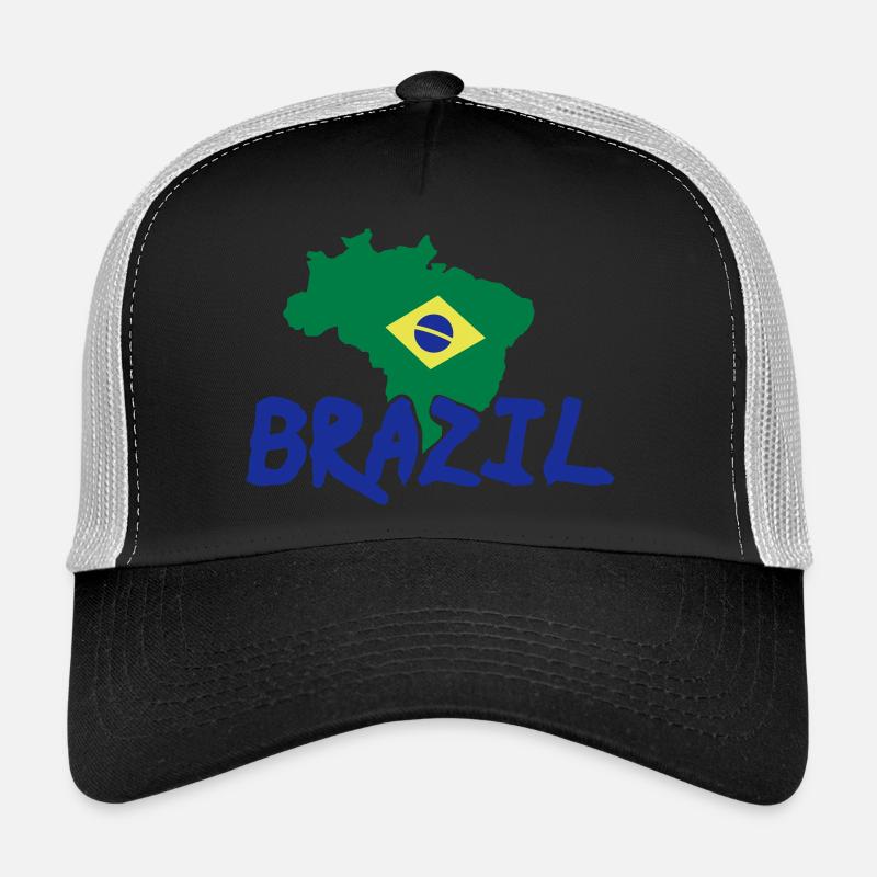 brazil - Trucker Cap - Schwarz/Steingrau