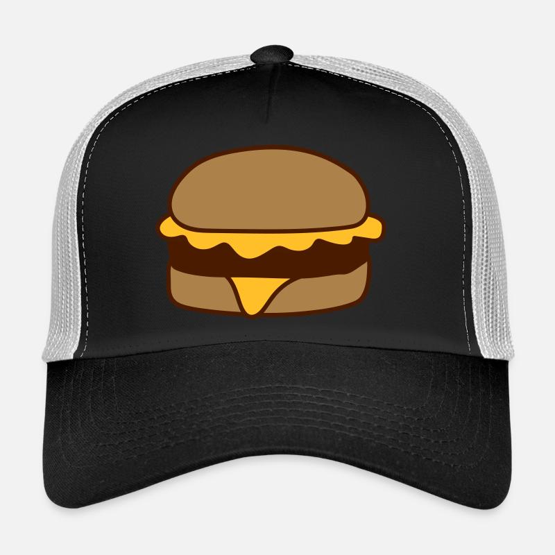 cheeseburger hamburger lecker fast food essen hung Trucker Cap