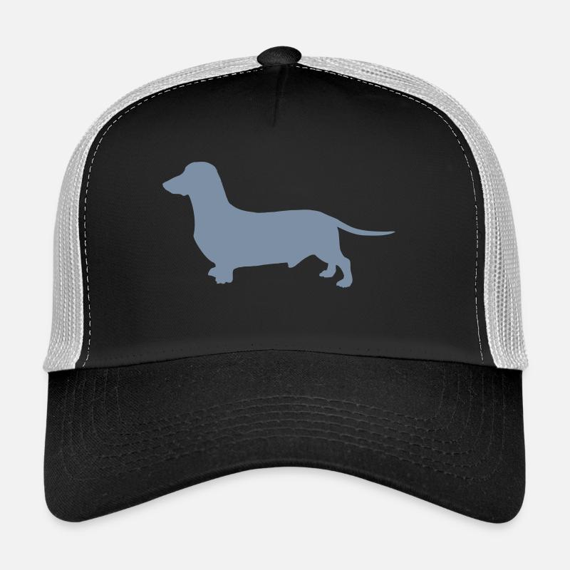 dackel - Trucker Cap - Schwarz/Steingrau