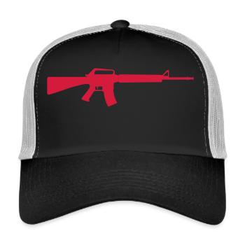 Machine Gun - Trucker Cap - black/stone grey - Front