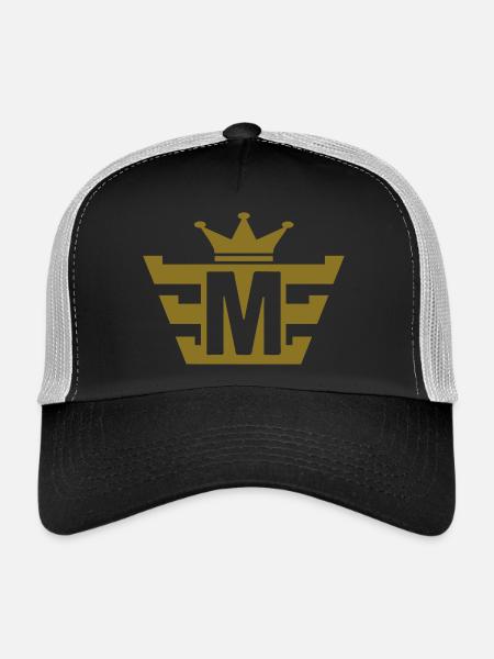 m_royal - Trucker Cap - black/stone grey - Front