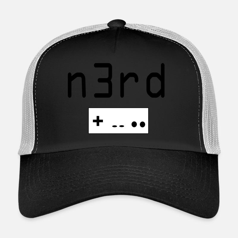Nerd - Trucker Cap - Schwarz/Steingrau