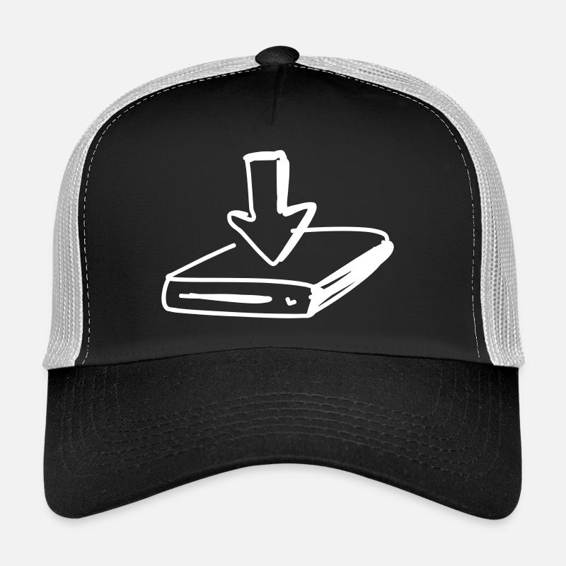 Disque dur avec flèche Casquette trucker 