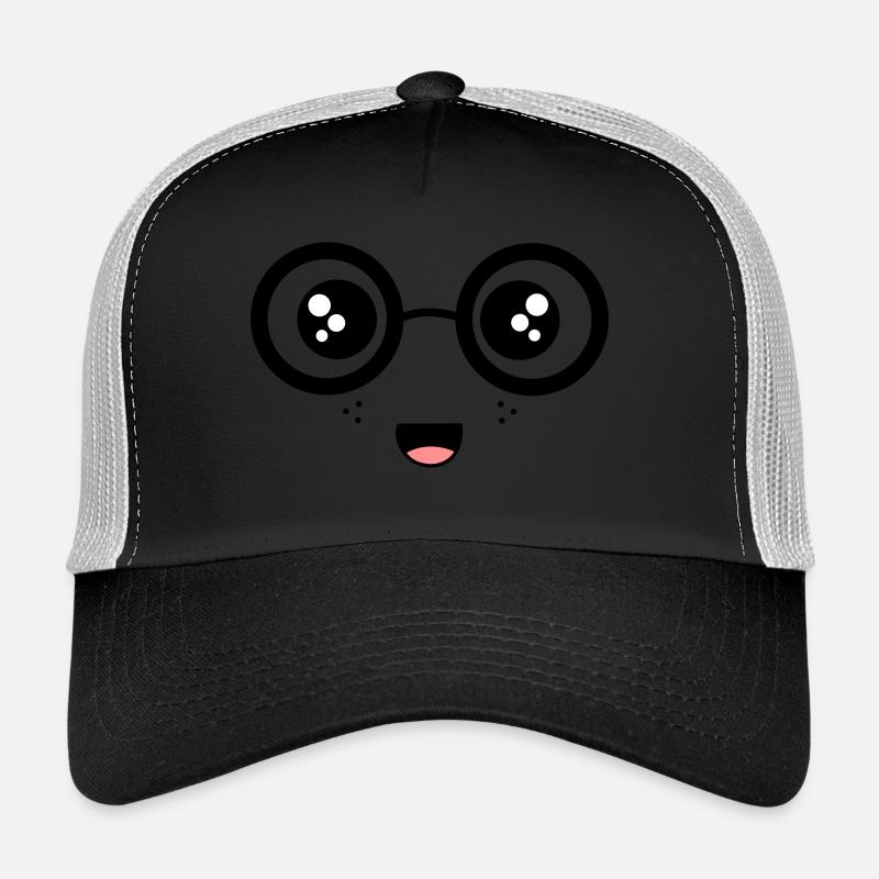 Nerdy Face Trucker Cap
