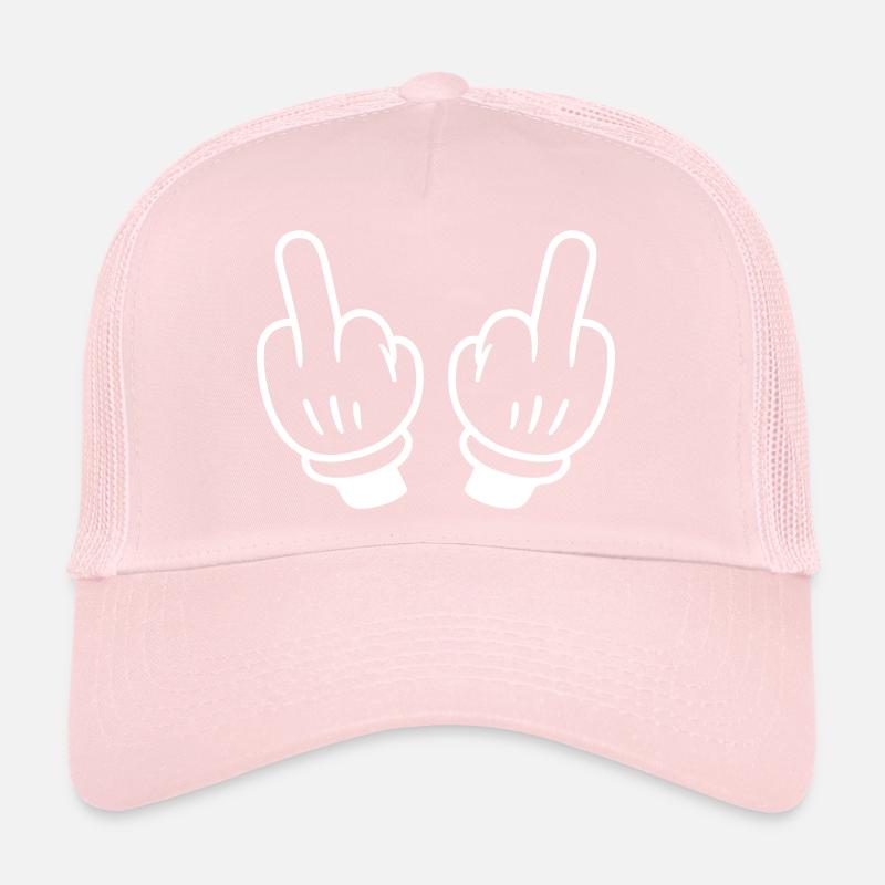 Mittelfinger Hand Comic Trucker Cap