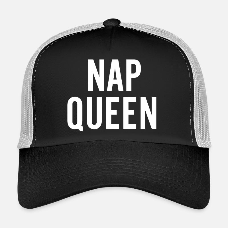 nap queen - Trucker Cap - black/stone grey