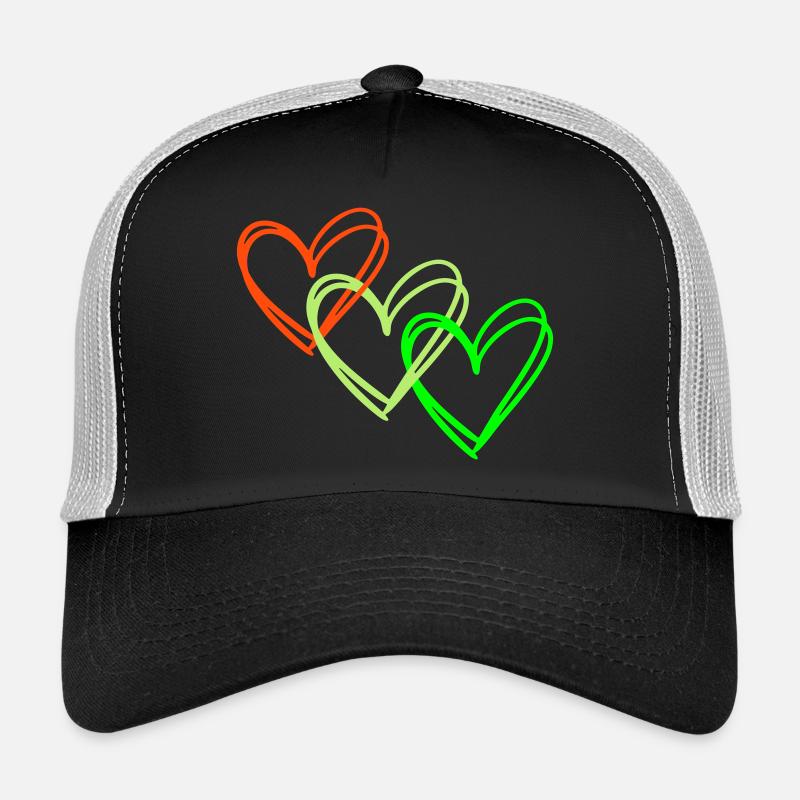 Coeurs <3 Collier ♥ Coeur Amour Casquette trucker 