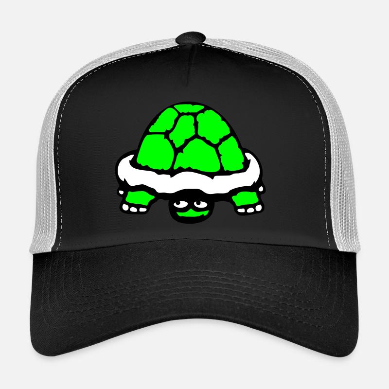 tortue cachée timide sourire drôle Casquette trucker 