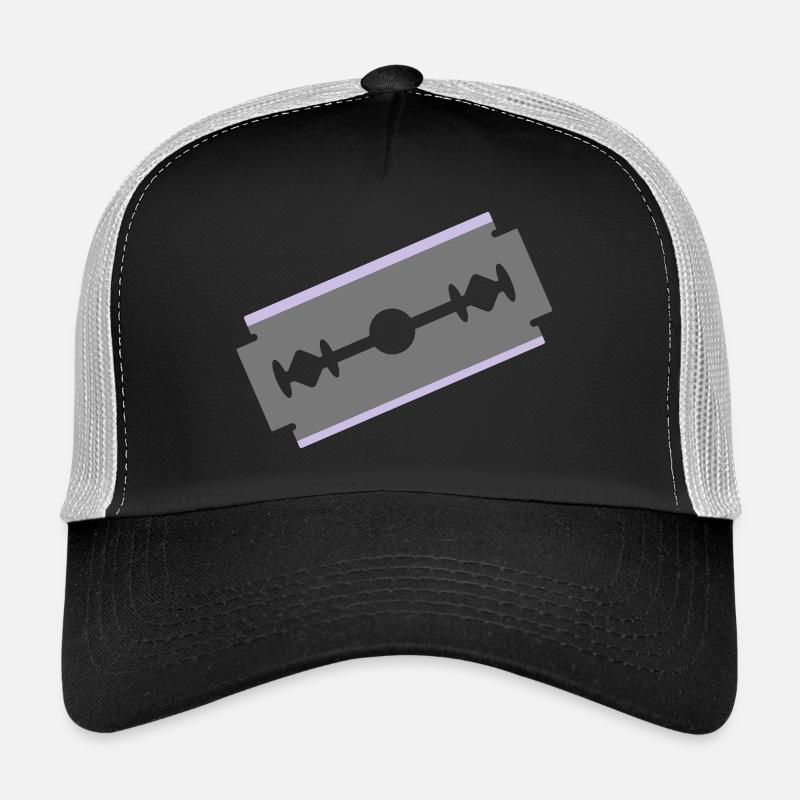 Rasierklinge Schneiden Schnitt abschneiden 2c Trucker Cap