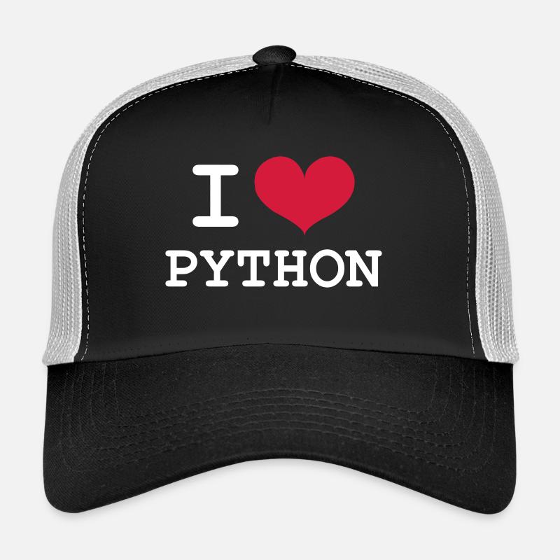 I Love Python [Developer / Geek] Trucker Cap