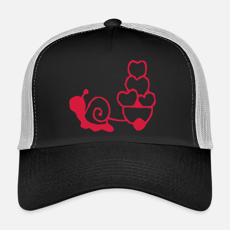 vom Herzen von Deiner Schnecke - Trucker Cap - Schwarz/Steingrau