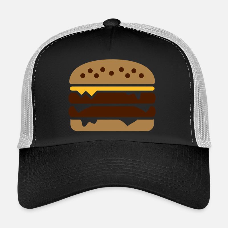 Burger - Trucker Cap - Schwarz/Steingrau