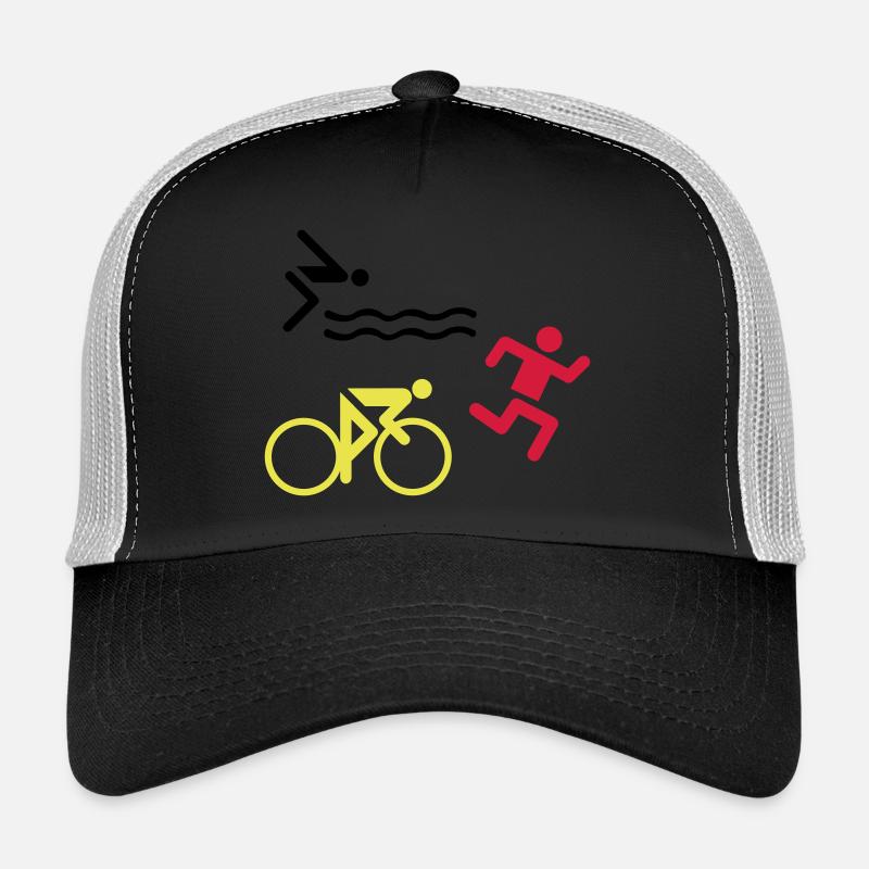 Triathlon - Trucker Cap - black/stone grey
