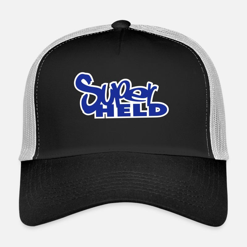 superheld - Trucker Cap - Schwarz/Steingrau