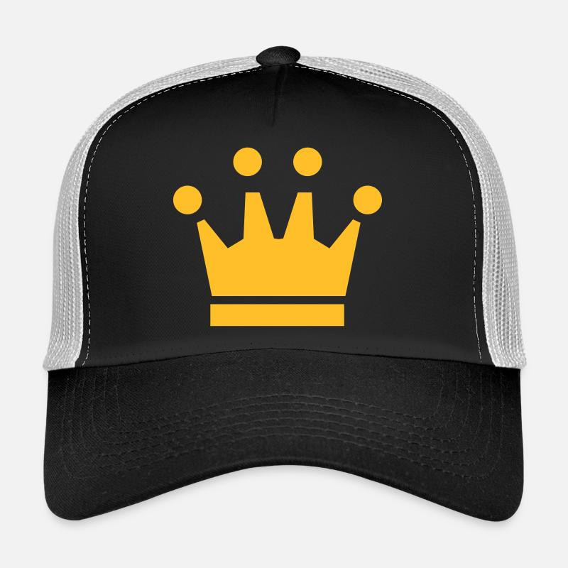 Crown Winner King Queen Princess - Trucker Cap - black/stone grey