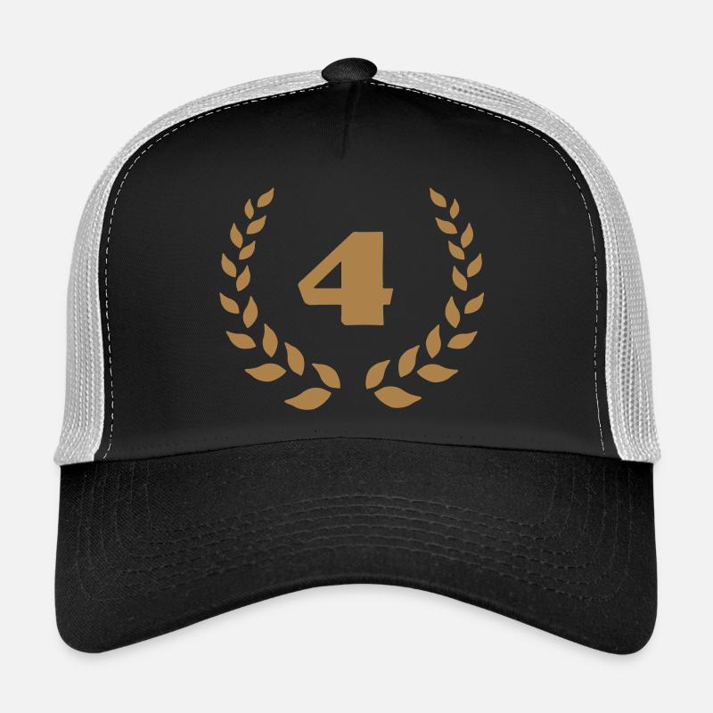 jubileaeum_4 - Trucker Cap - Schwarz/Steingrau