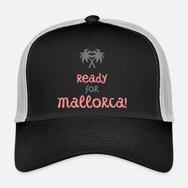 Mallorca - Trucker Cap - Schwarz/Steingrau