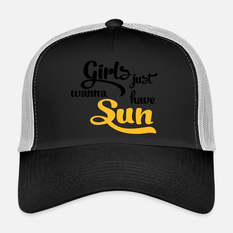Soleil - Casquette trucker  - noir/gris pierre