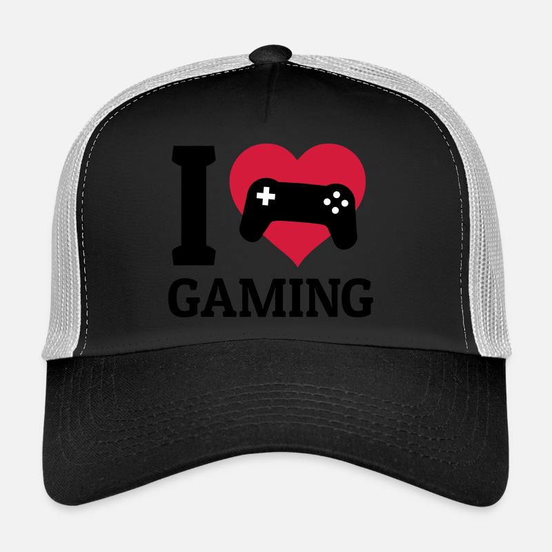 I love gaming j'aime le jeu Casquette trucker 