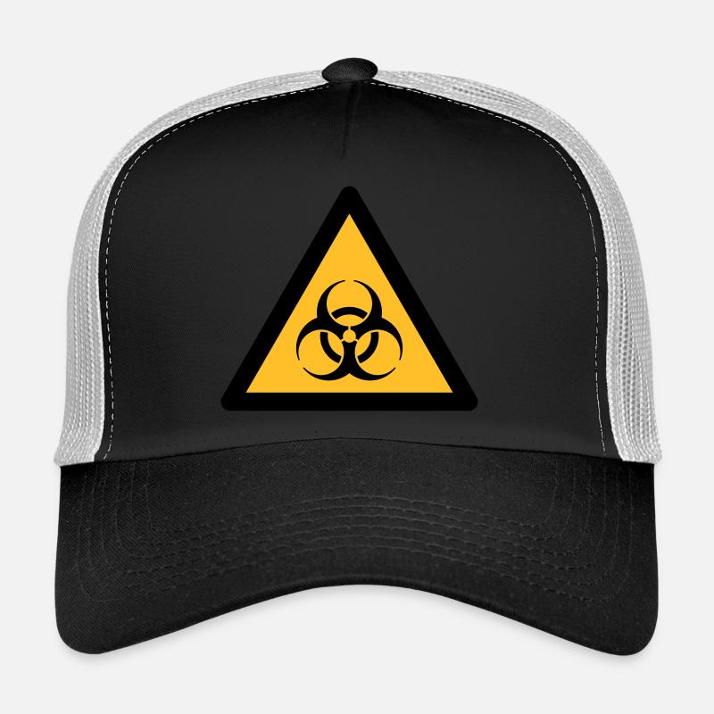 Hazard Symbol - Biohazard (2-color) - Trucker Cap - black/stone grey