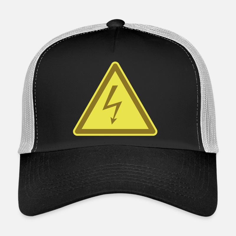 Vorsicht Hochspannung - Trucker Cap - Schwarz/Steingrau